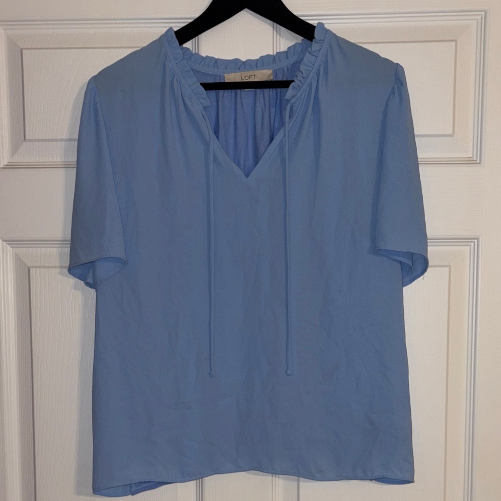 LOFT Women's Sky Blue Blouse